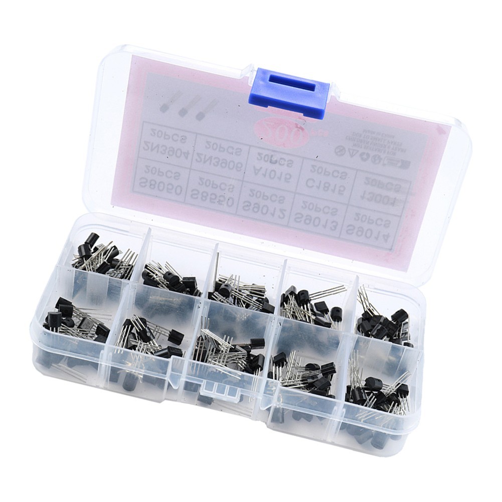 200PCS TO92 Transistors 10 Different Types 20PCS Each for Electronics DIY Work