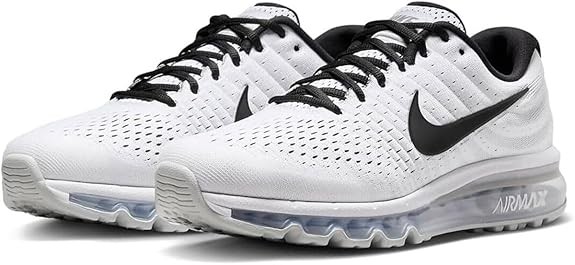 NIKE AIR MAX 2017 White Black Mens US 8M-13M RUNNING Shoes Sneakers NEW TN 🔥