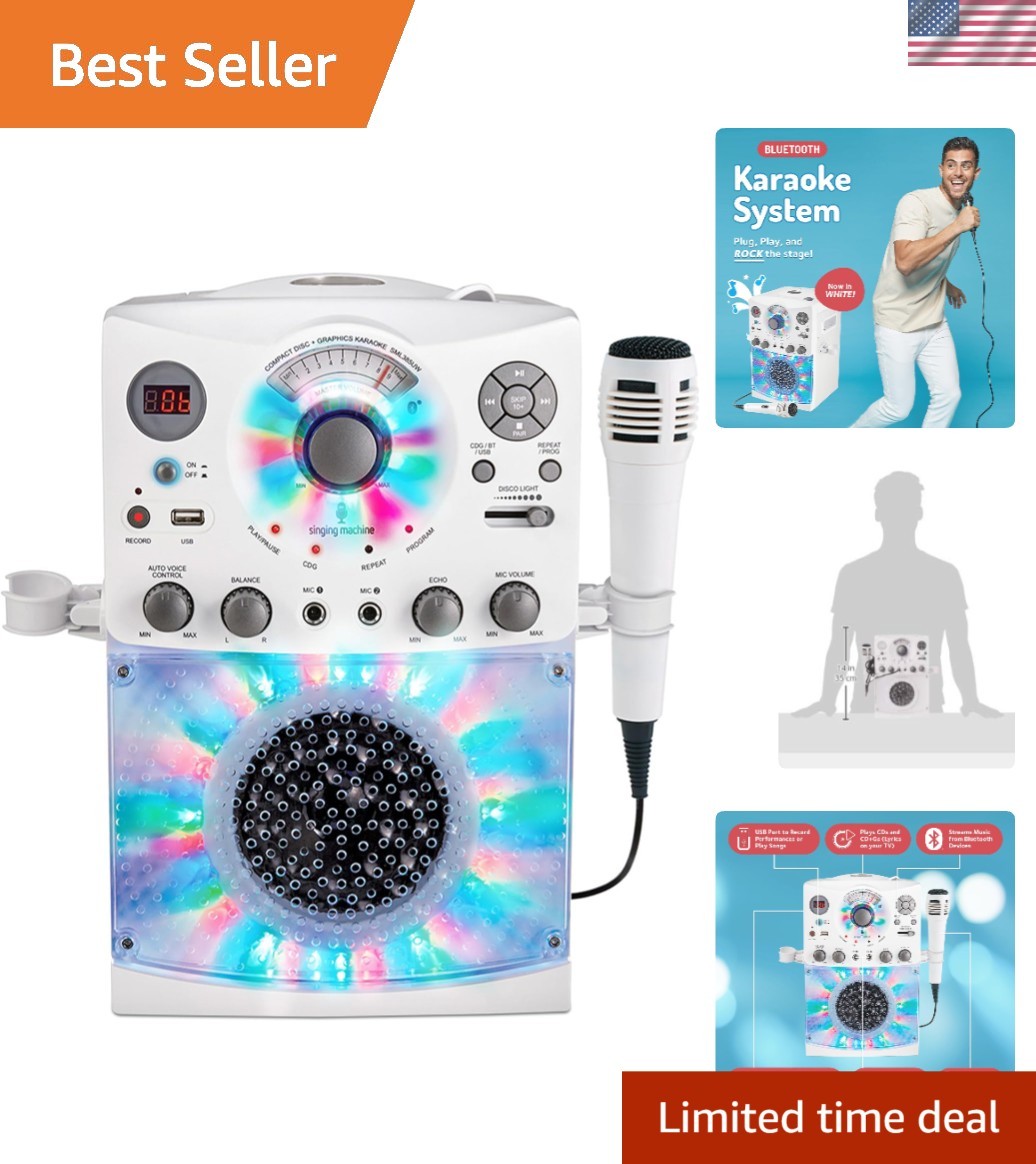 Home Karaoke Machine with Echo Effects & TV Lyrics Compatibility – Unleash Fun!