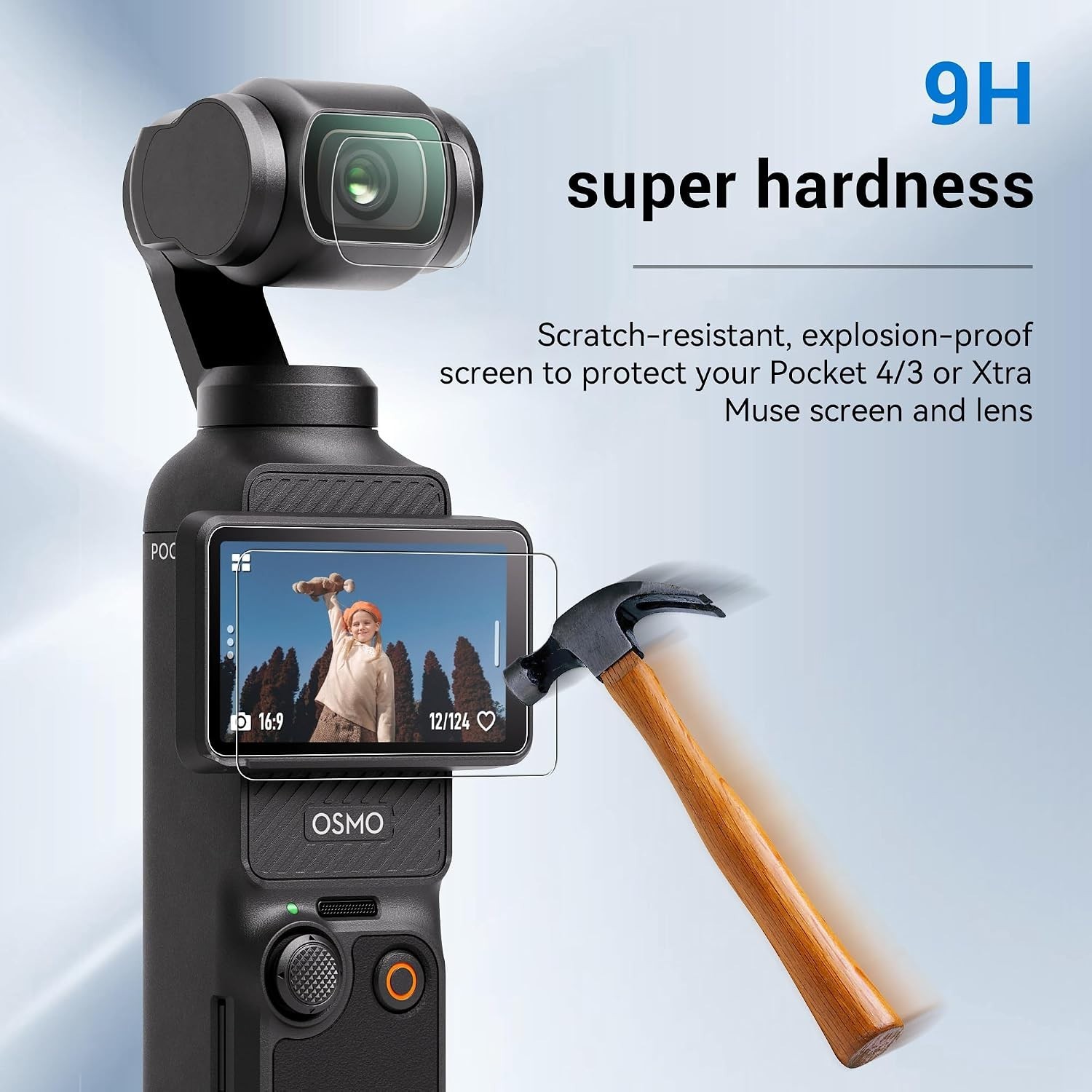 Scratch Resistant and Waterproof Protection for DJI Osmo Pocket 3/4 - 2PC Set