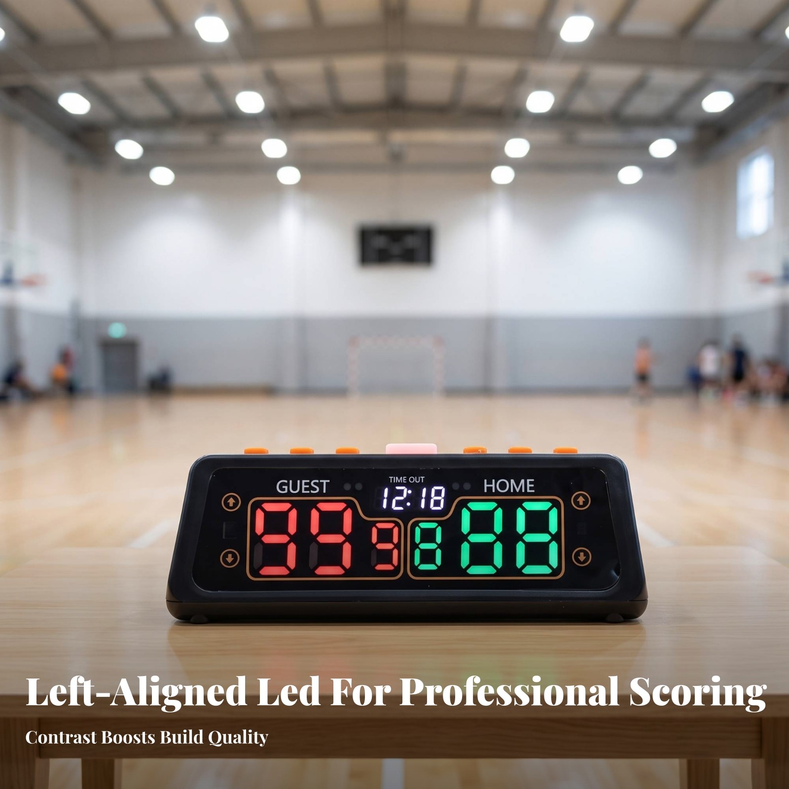 Portable Scoreboard with LED Display Rechargeable for Practice Training,