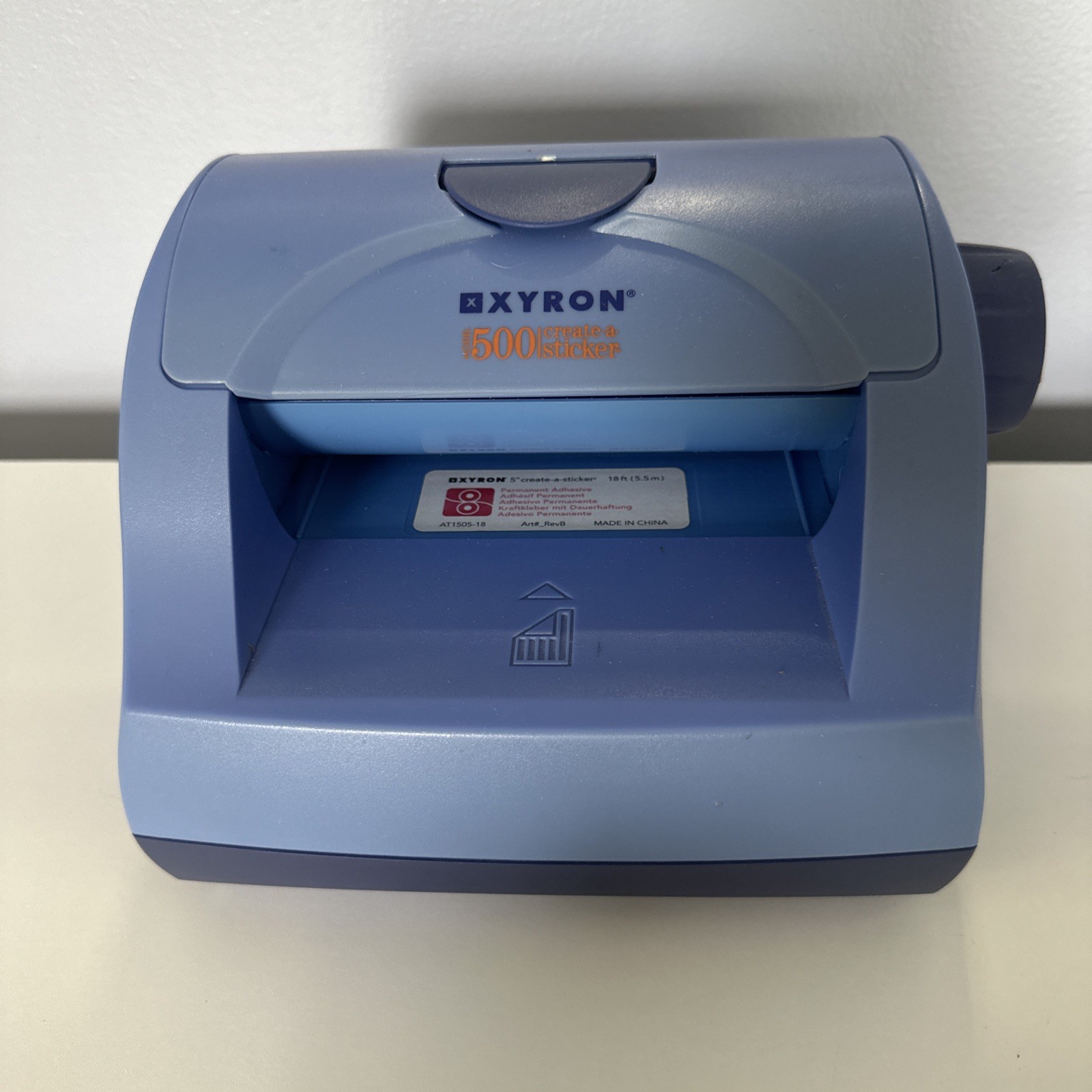 XYRON 5” Create-a-Sticker Machine Model 500 Permanent AT1505-18 Works