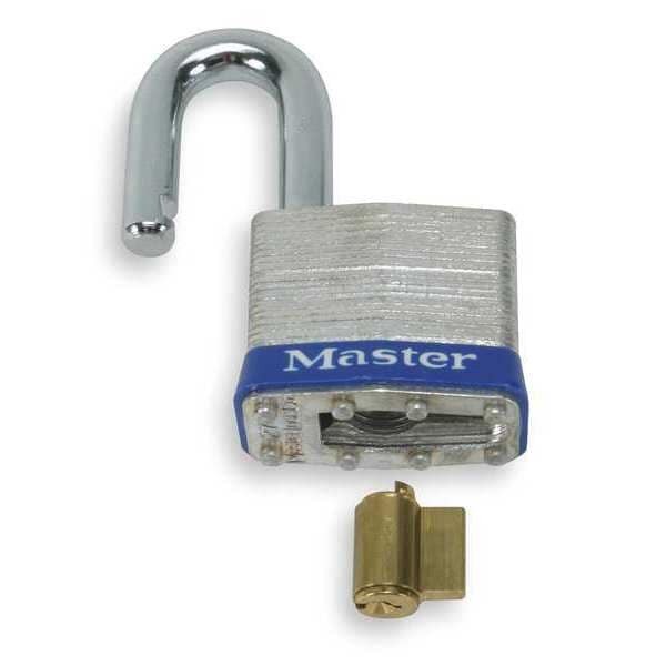 Master Lock 21 Padlock, Keyed Different, Standard Shackle, Rectangular Steel