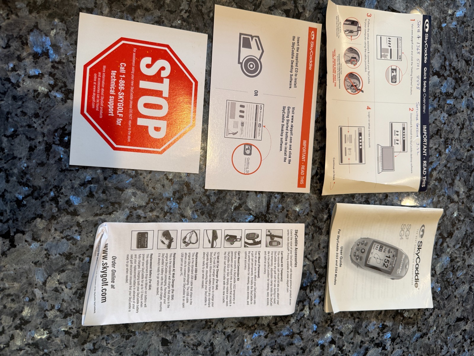 SkyCaddie SG4 Golf GPS Rangefinder – Version 2.0 Enhanced Software w/ Box