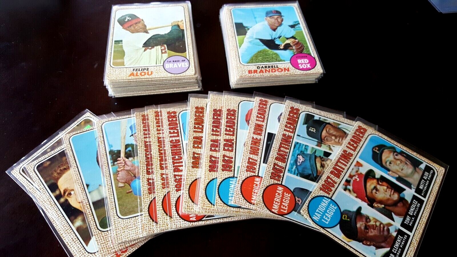 1968 topps baseball cards #351 to #420, complete your set