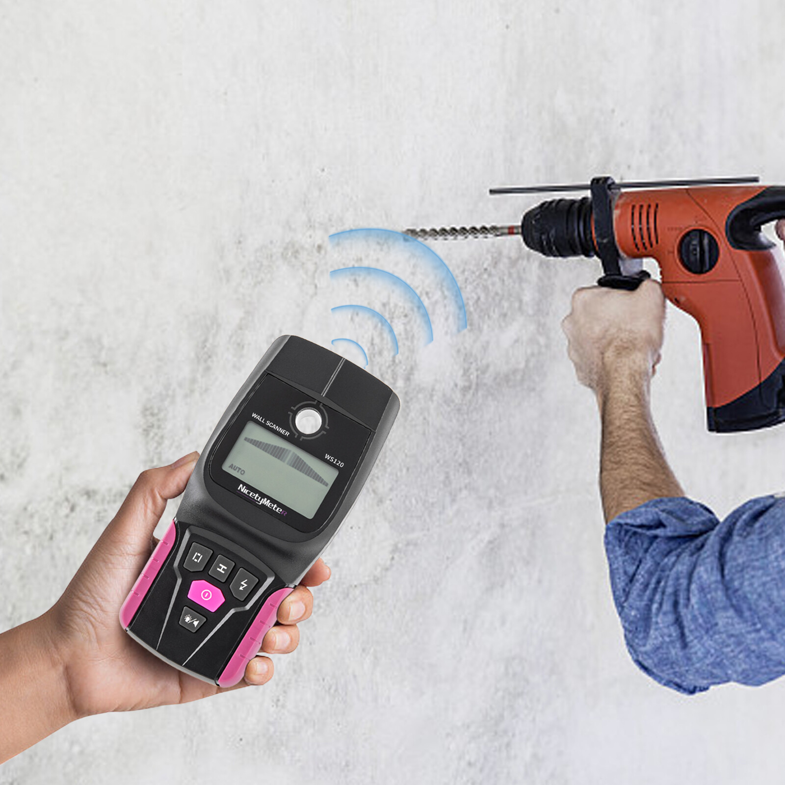 Wall Detector PVC Water Pipe Metal Wood Wires Cable Position Scanner Detector