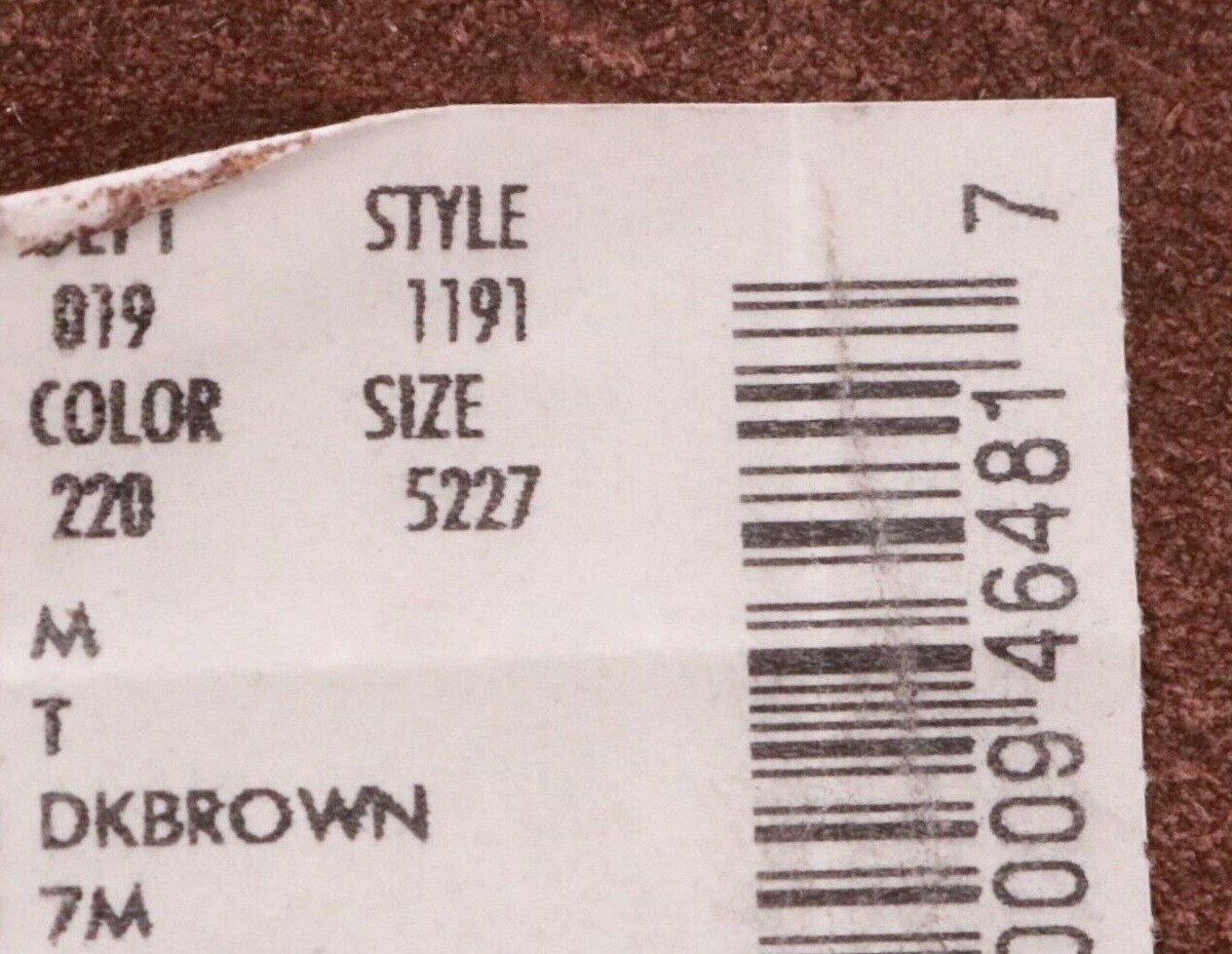 Eddie Bauer 1191 Dark Brown Suede Shearling Bow Moccasin Slippers Shoe Men's 7 M