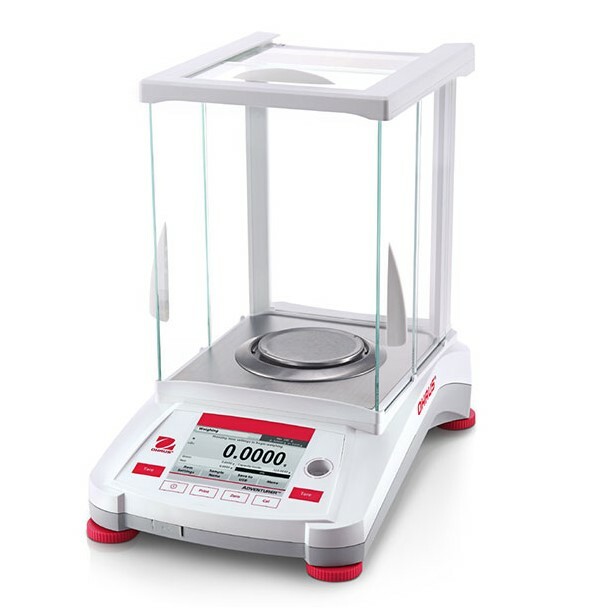 Ohaus AX124 Analytical Balance 120x0.0001g  Scale Internal Cal  Touchscreen