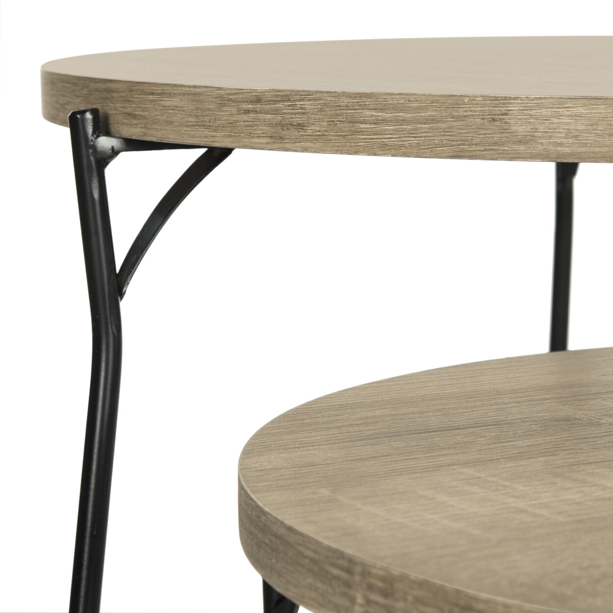 SAFAVIEH Ryne Retro Mid-Century Stacking End Table | Light Brown |