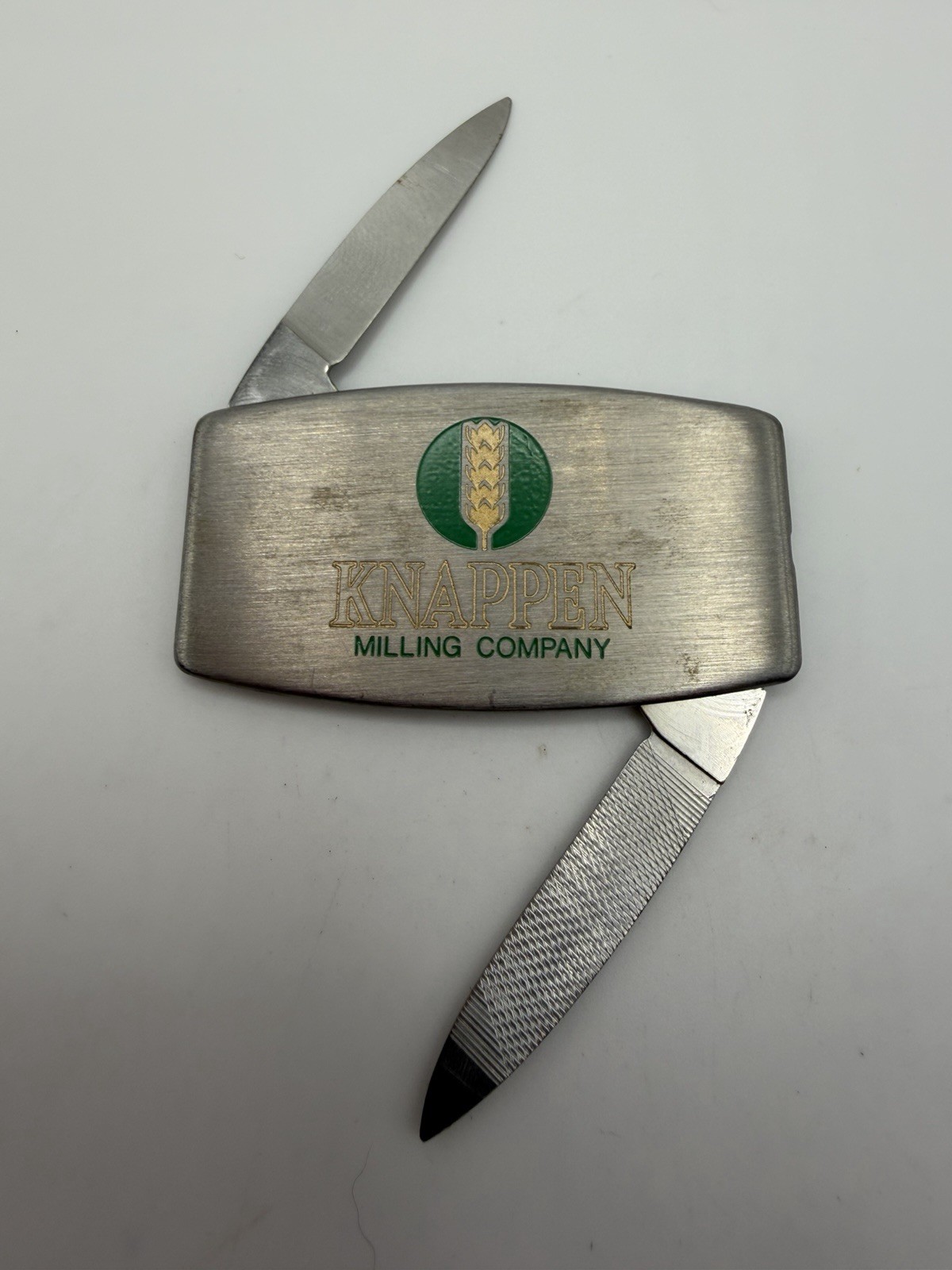 Knappen Milling Company Advertising Zippo Pocket Knife/File