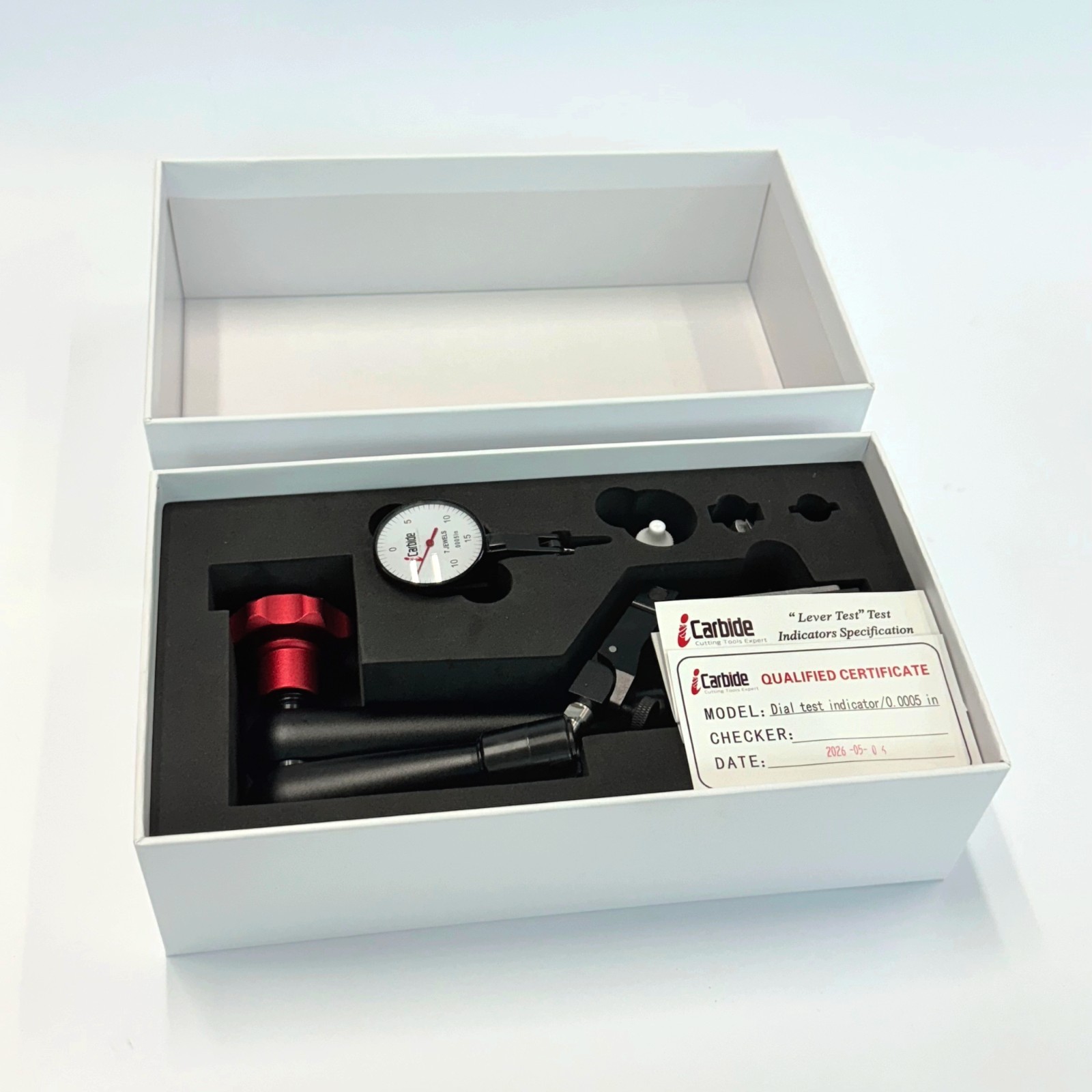 176lbs Hydraulic Magnetic Base Indicator Stands & 0.0005″ Dial Indicator Set