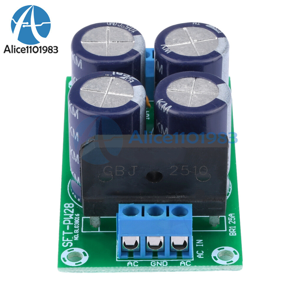 Dual Power Filter Power Amplifier Board Rectifier 25A Flat Bridge Unregulated