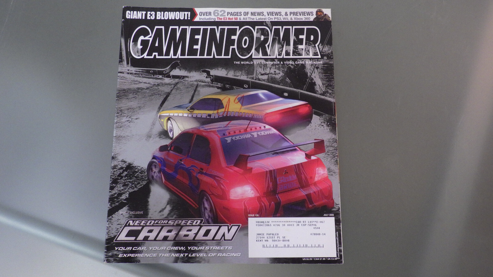 Vtg July 2006 GAMEINFORMER PC Computer & Video Game Magazine * used #159