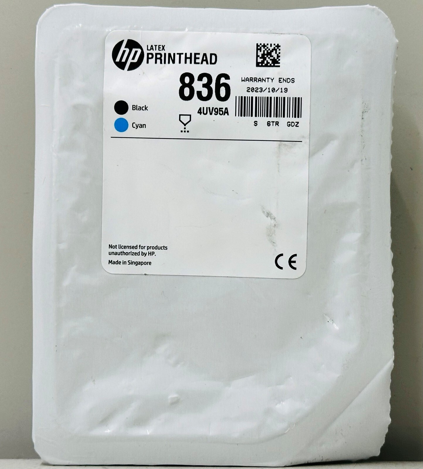 New Genuine HP 836 Black & Cyan Latex Printhead Cartridge [4UV95A]