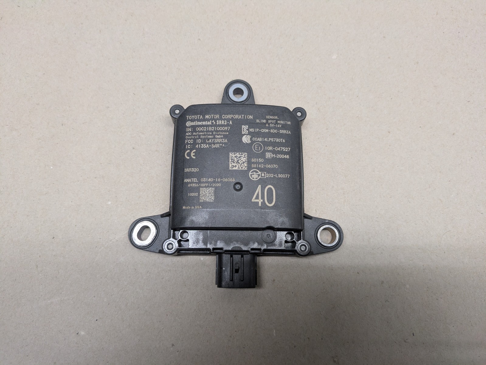 Lexus ES250 ES350 Blind Spot Sensor Radar Module 2020 - 2024 88162-06070