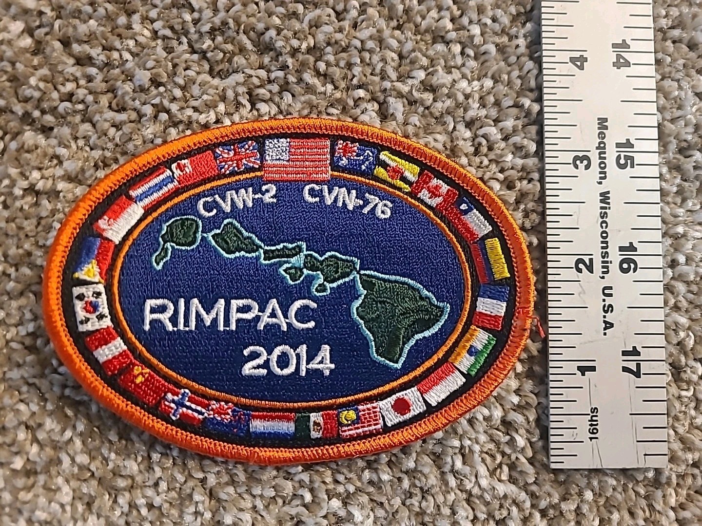 Rimpac 2014 CVN-76, CVW-2 patch.