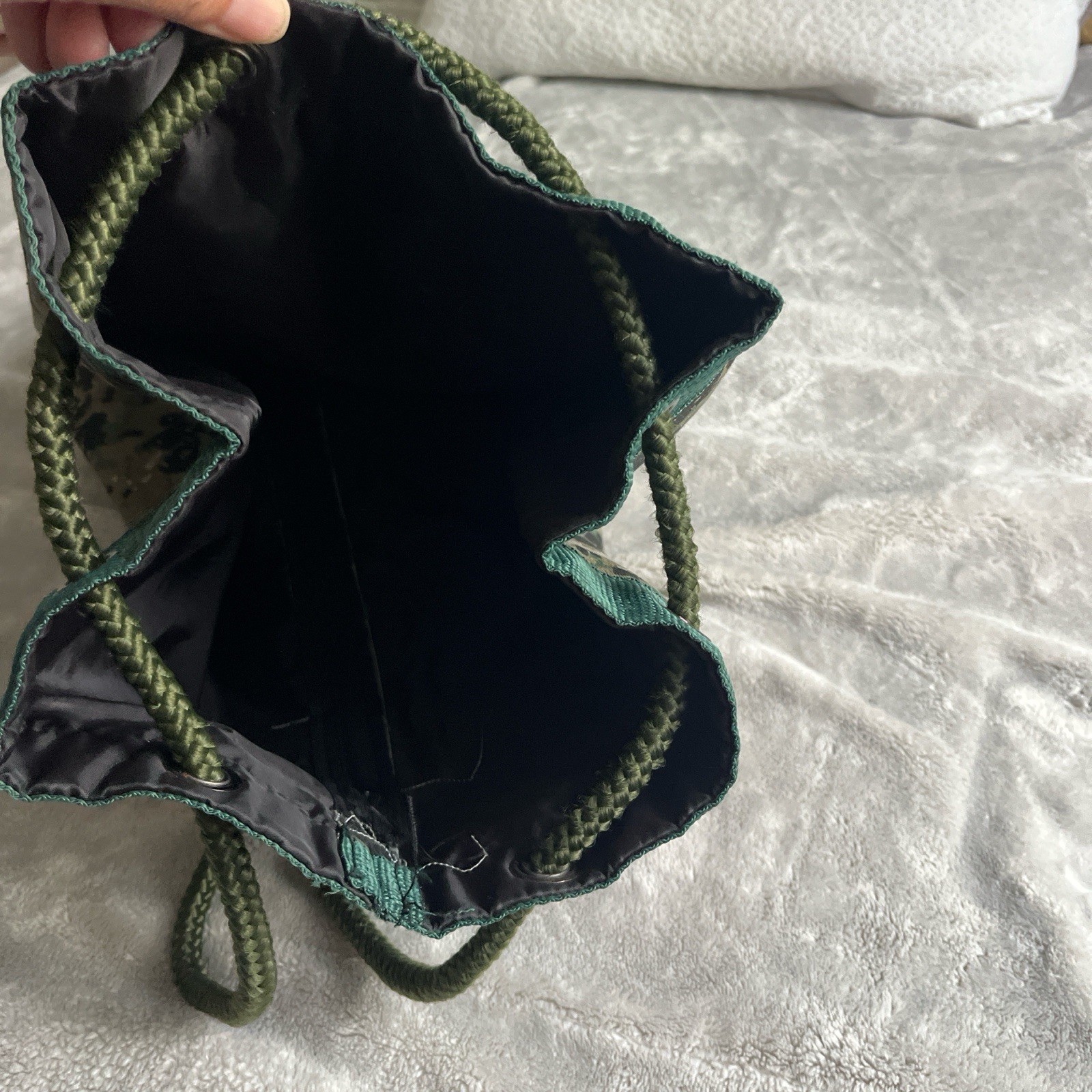 Military style knapsack/backpack-with dragon and Korean embroidery. gorpcore