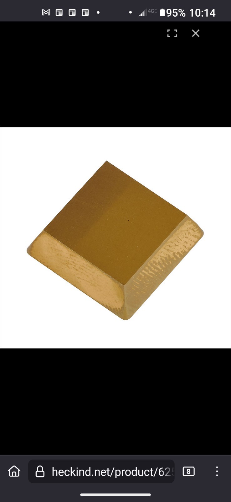 Heck Industries 625 Square Milling Insert, Square, Sec532