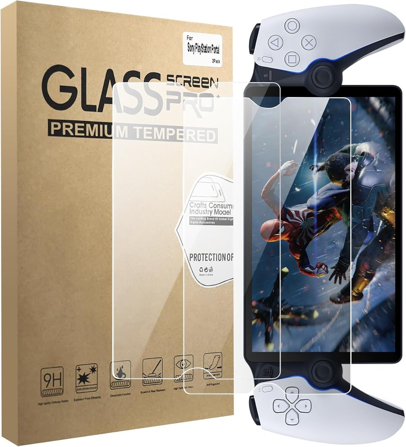 PlayStation Portal Remote Player Screen Protector Tempered Glass for PS Portal