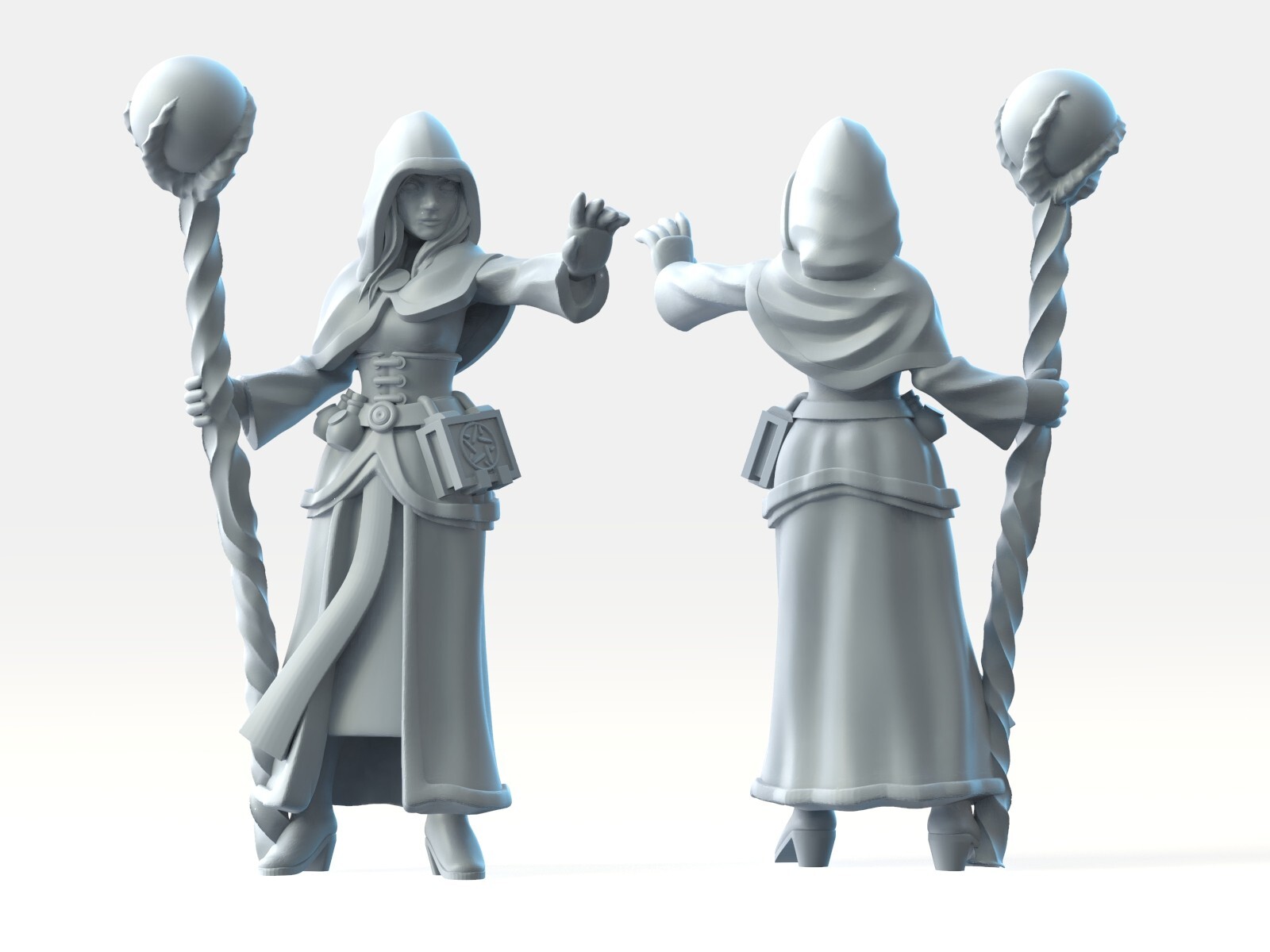 Dungeons and Dragons - Playable Character Female Human - Sorceress, Wizard