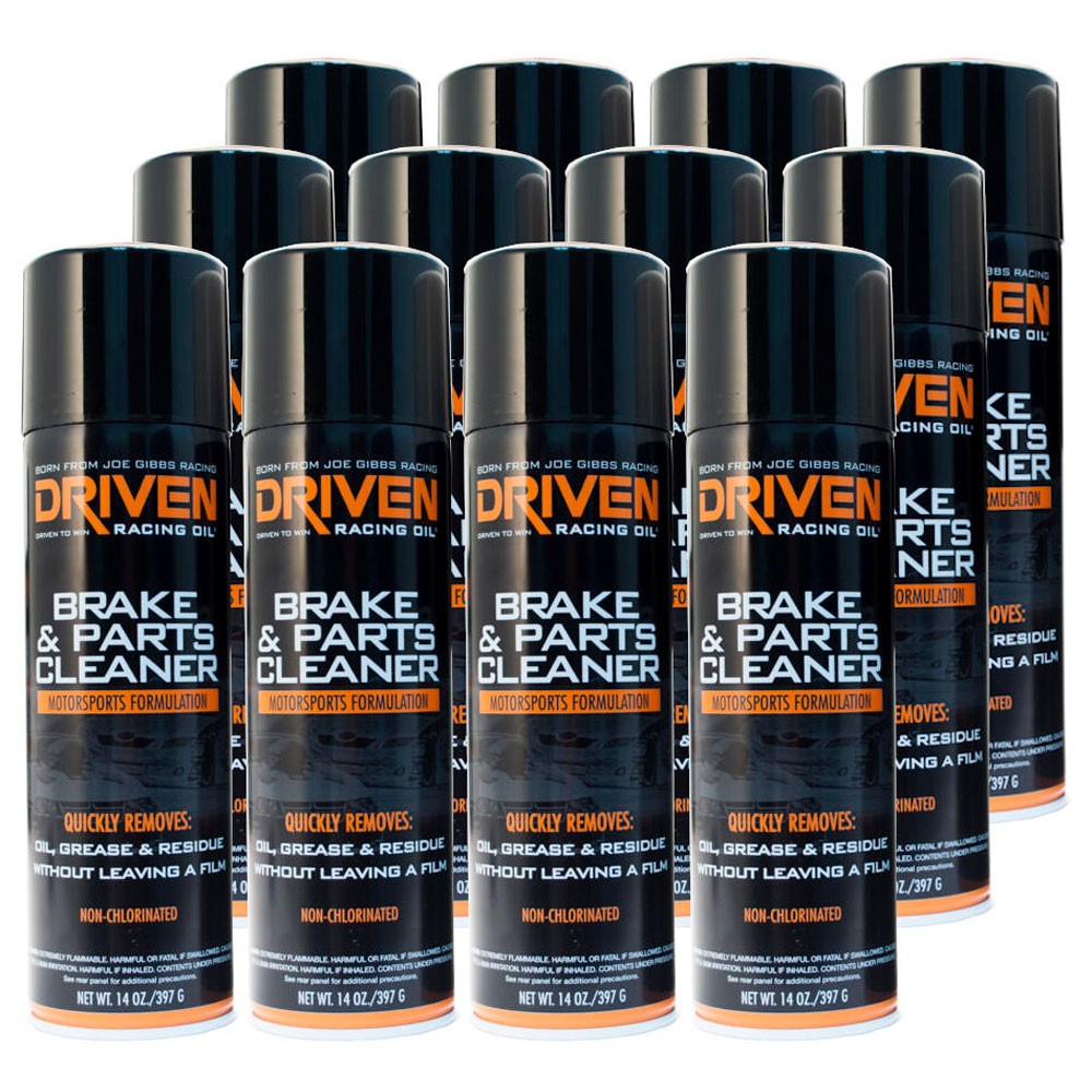 Driven Racing Oil 50021, Non-Clorinated Brake Cleaner, 14 oz Aerosol (12 Pack)