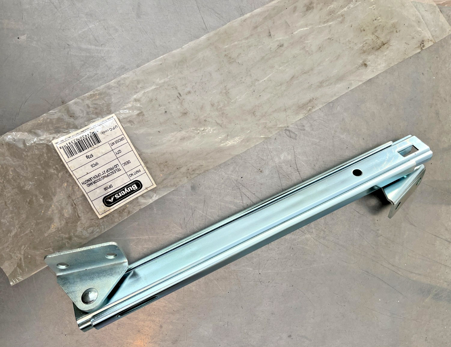 DP100   Genuine BUYERS  Telescoping Door and Lid PROP   21" Open Length