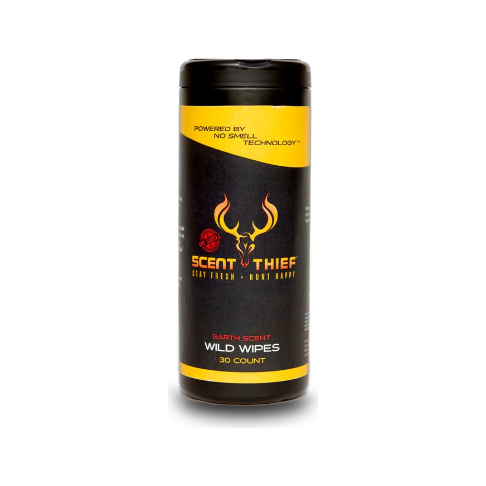 Scent Thief Wild Wipes 30 Count Hunting Odor Control Wipes