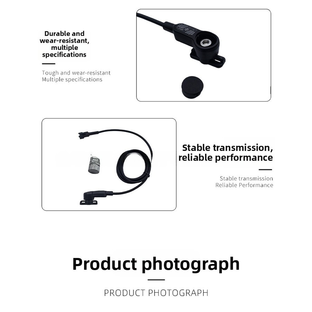 Electric Bike Speed Sensor with ABS Material Waterproof IPX7 Hall Effect Sensor