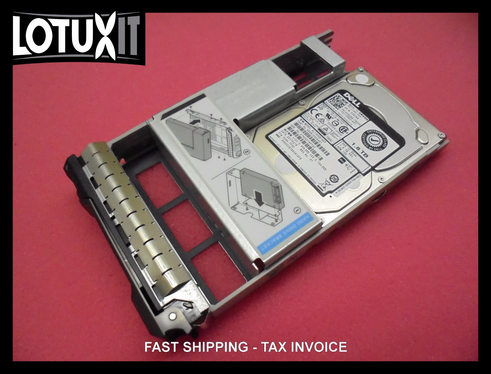 Dell 1.8TB 10K 4Kn 12G SAS 2.5" HDD in 3.5" Caddy 383N9