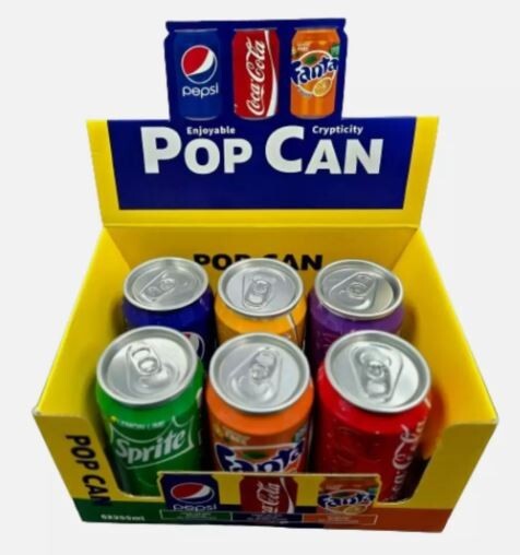 Pop Can -  Safe Secret - Hidden Compartment - Stash Can (6 PC) LOT with Display