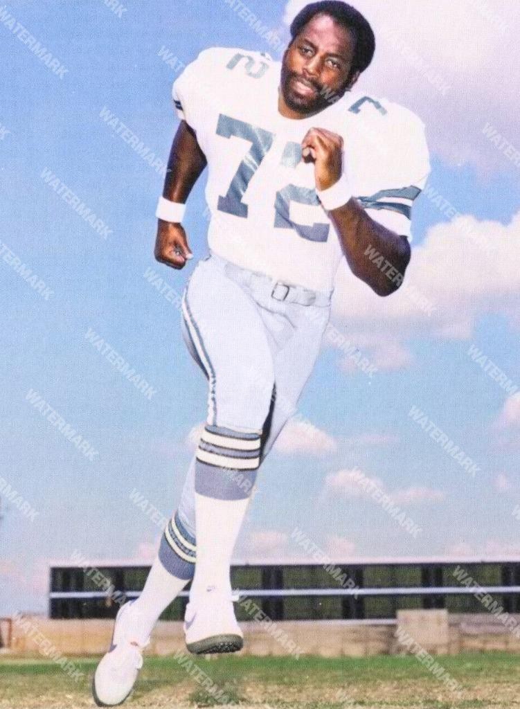 GW68 Ed Too Tall Jones Dallas Cowboys 8x10 11x14 16x20 Colorized Photo