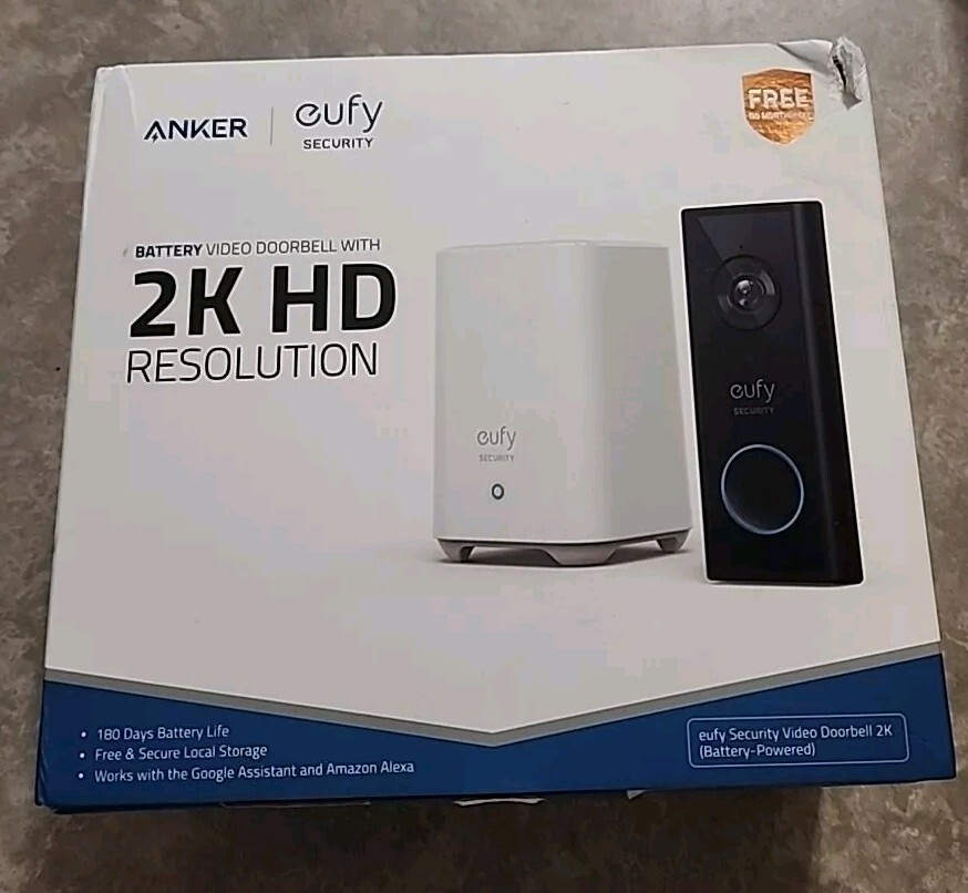 🔥 eufy Video Doorbell (Battery-Powered) Kit, Security Camera - 2K, 180-day...BR