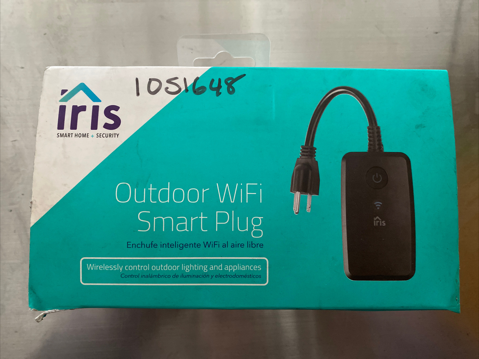 Iris Outdoor WiFi Smart Plug 120-Volt Black Smart Plug B17