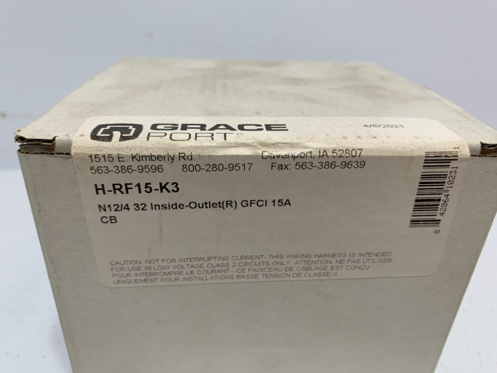 Grace Port H-RF15-K3 Panel Interface Connector 15A GFCI