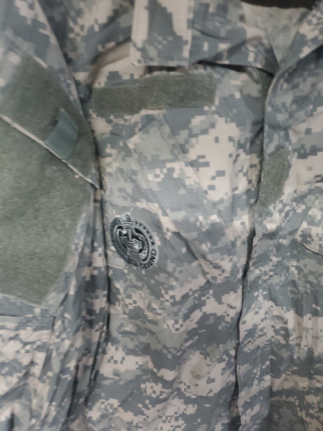 Bin# Medium Regular Army Combat Uniform ACU 50/50 Combat Top Coat