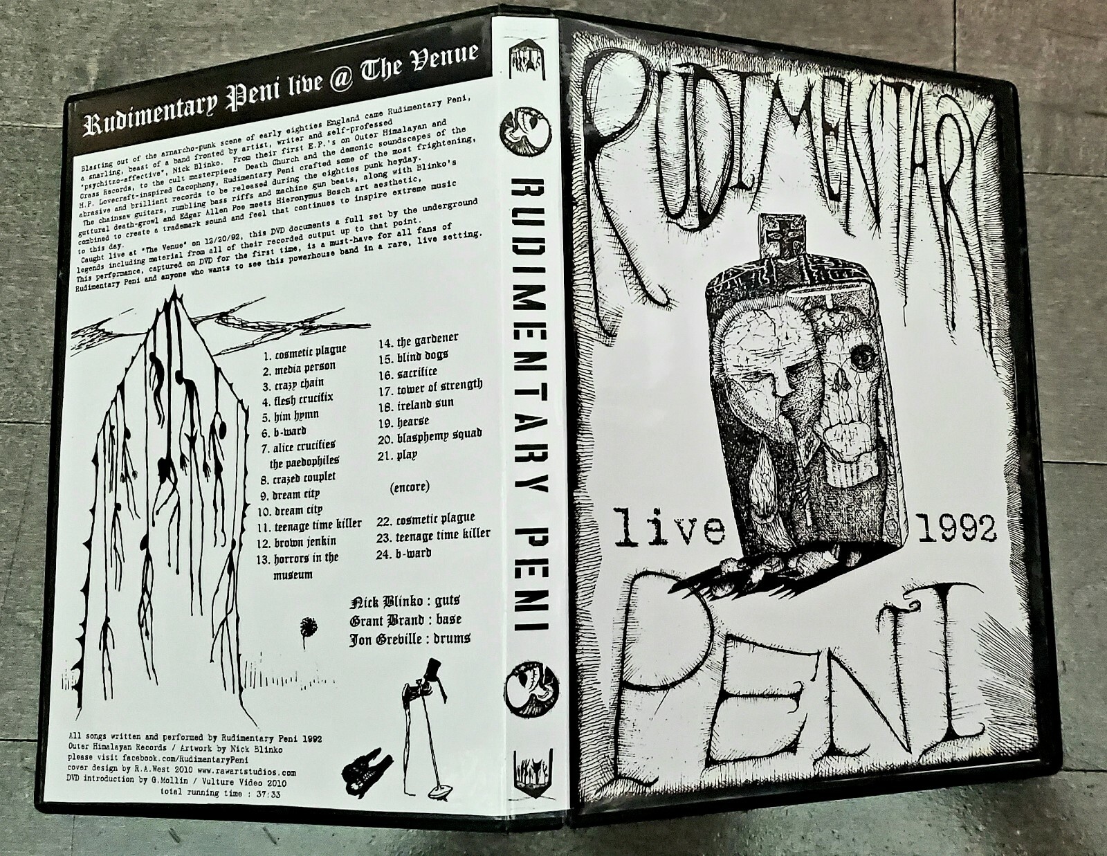 Rudimentary Peni Live DVD 1992 RARE!!