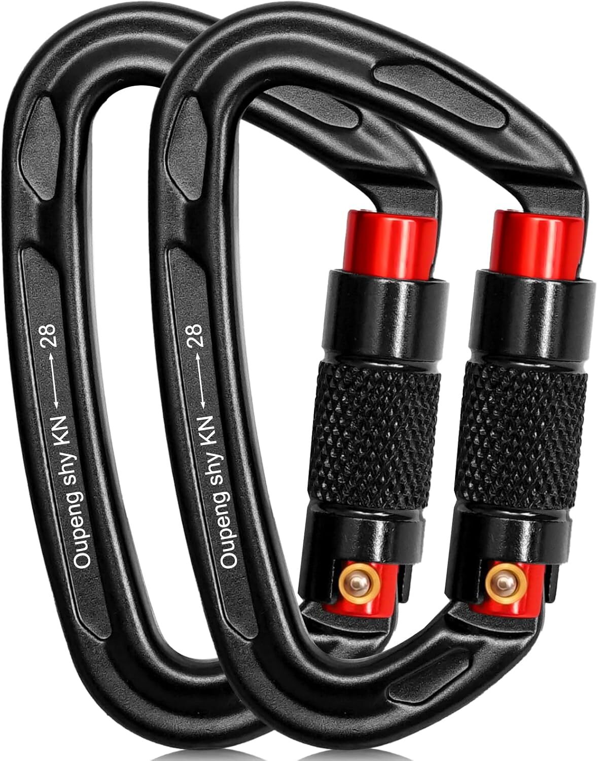 Self-Locking Carabiner Clip - 28KN (6172lbs) Caribbean Heavy Duty Carabiner Clip