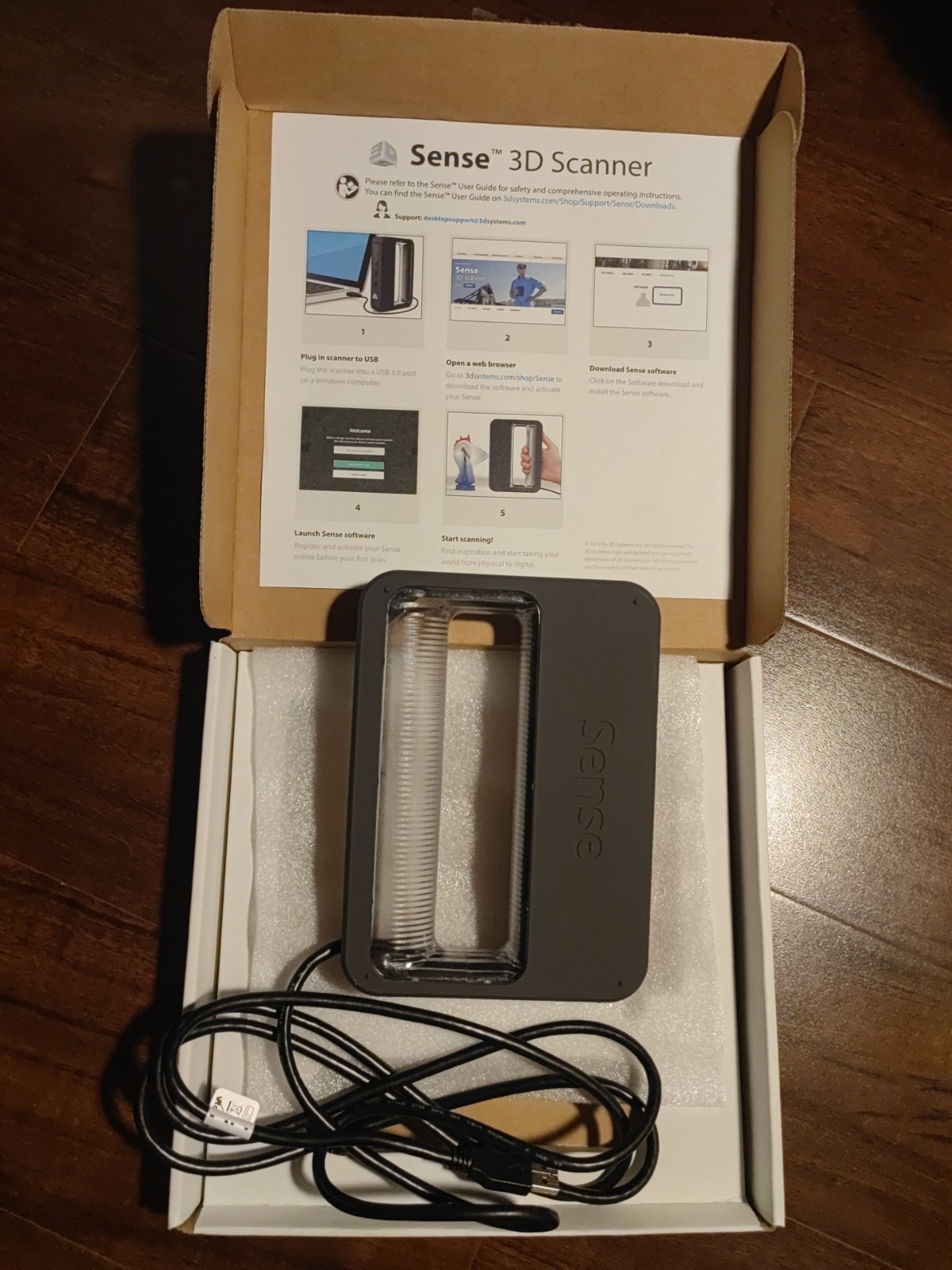3D SYSTEMS Sense 3D Scanner.  Mint.  Boxed