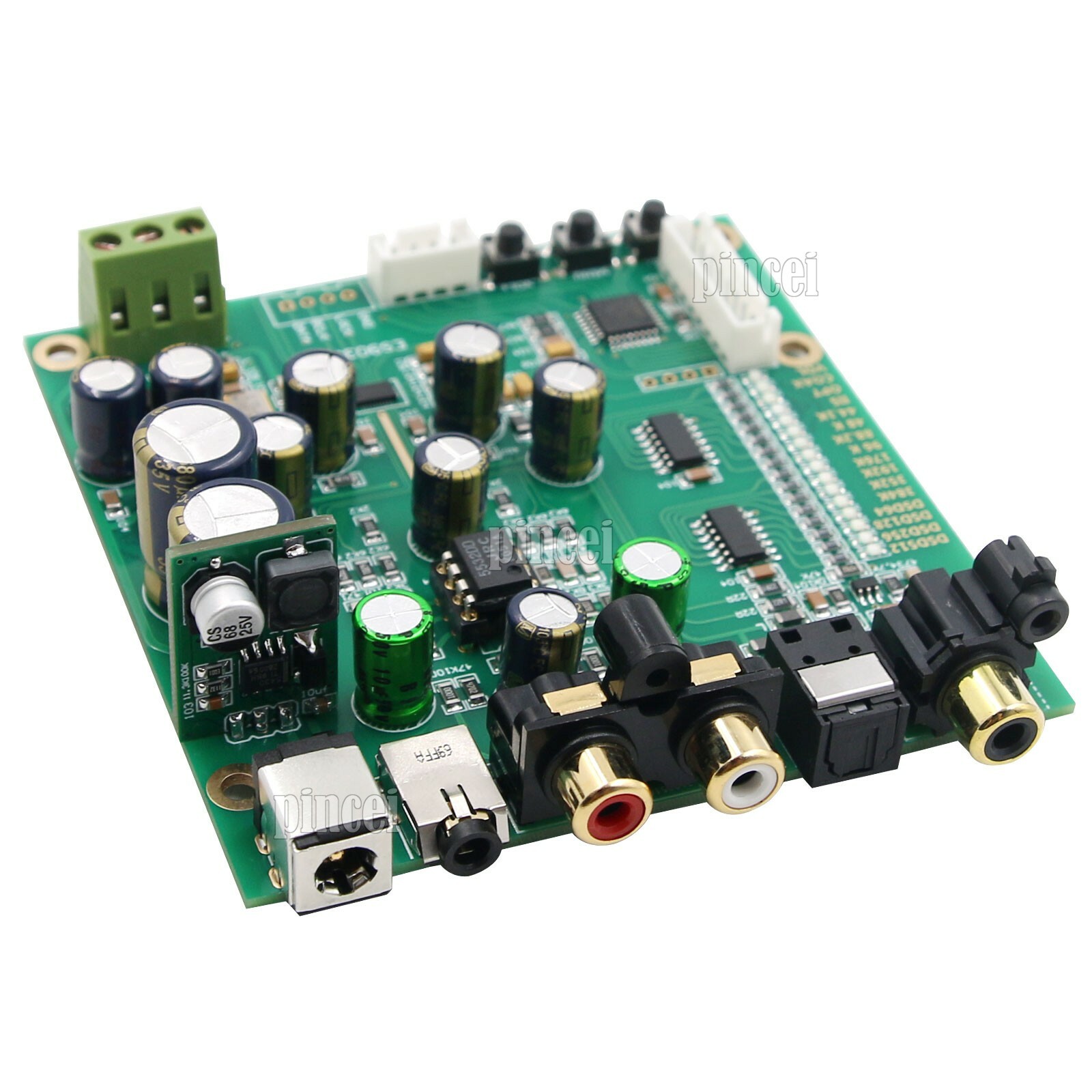 ES9038Q2M DAC Board Decoder Support For IIS DSD Optic Fiber Coaxial Input 384K