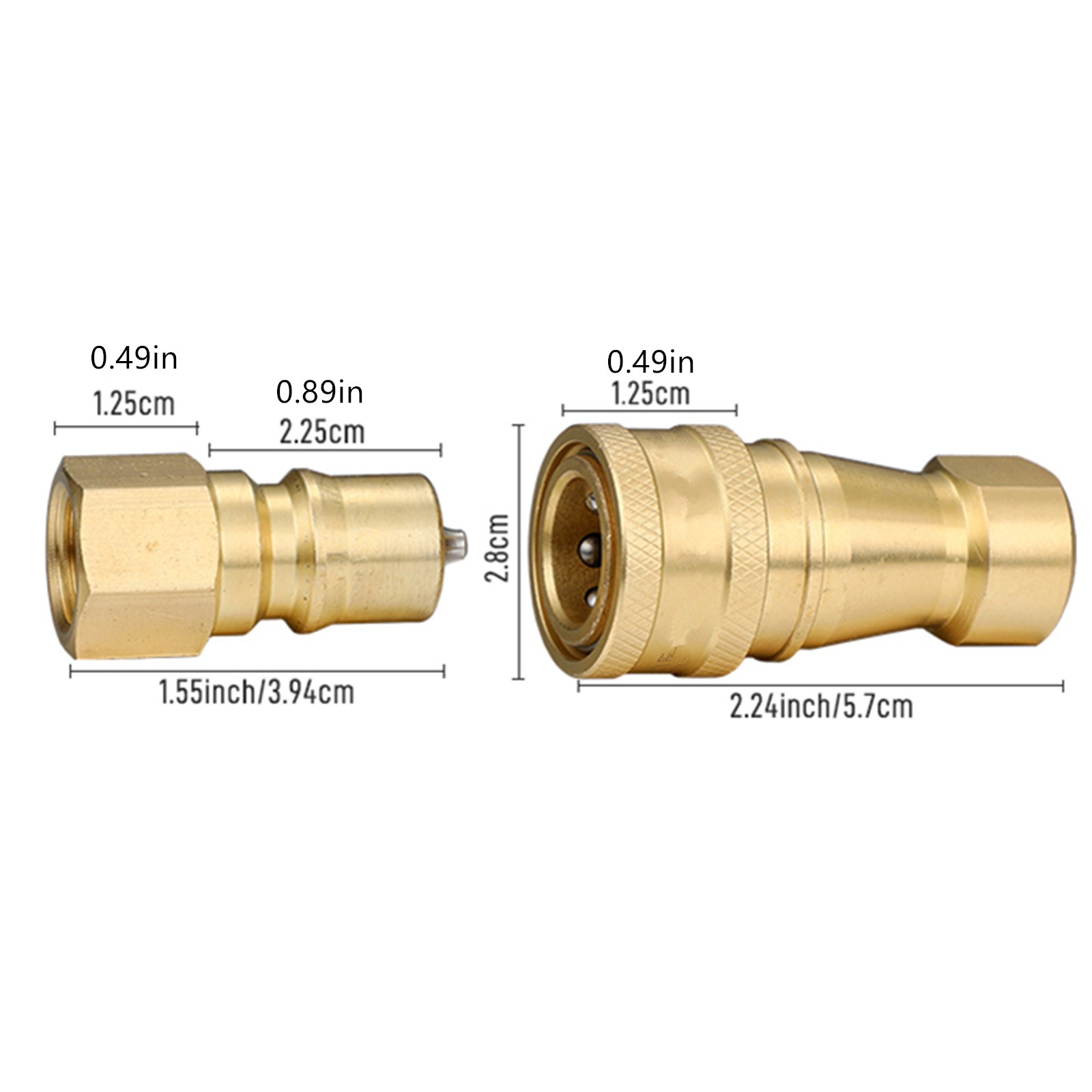 1 × 1/4" Quick Disconnect Coupler Valve for Surface Cleaner Quality Workmanship