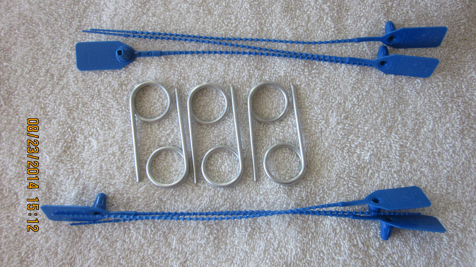 🔥🧯6-FIRE EXTINGUISHER TAMPER FLAG SEALS & 6-FIRE EXTINGUISHER SAFETY PULL PINS