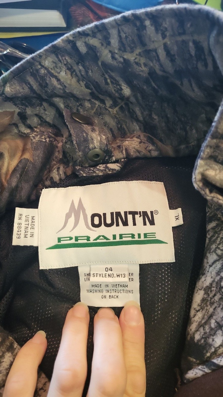Mount'n Prairie Camouflage Lined Flannel Hunting Jacket XL