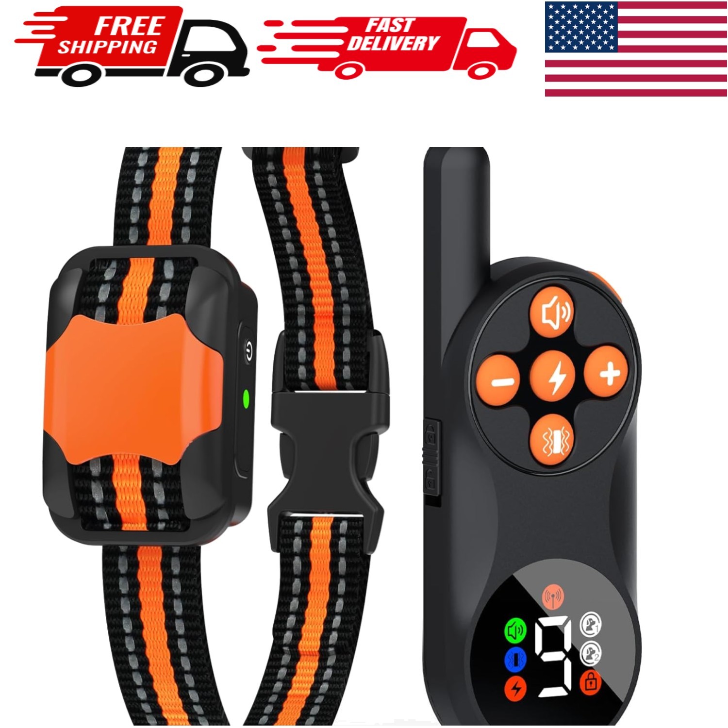 Dog Shock Collar 3300Ft Remote Training for 5-120lbs, Waterproof, Rechargeable