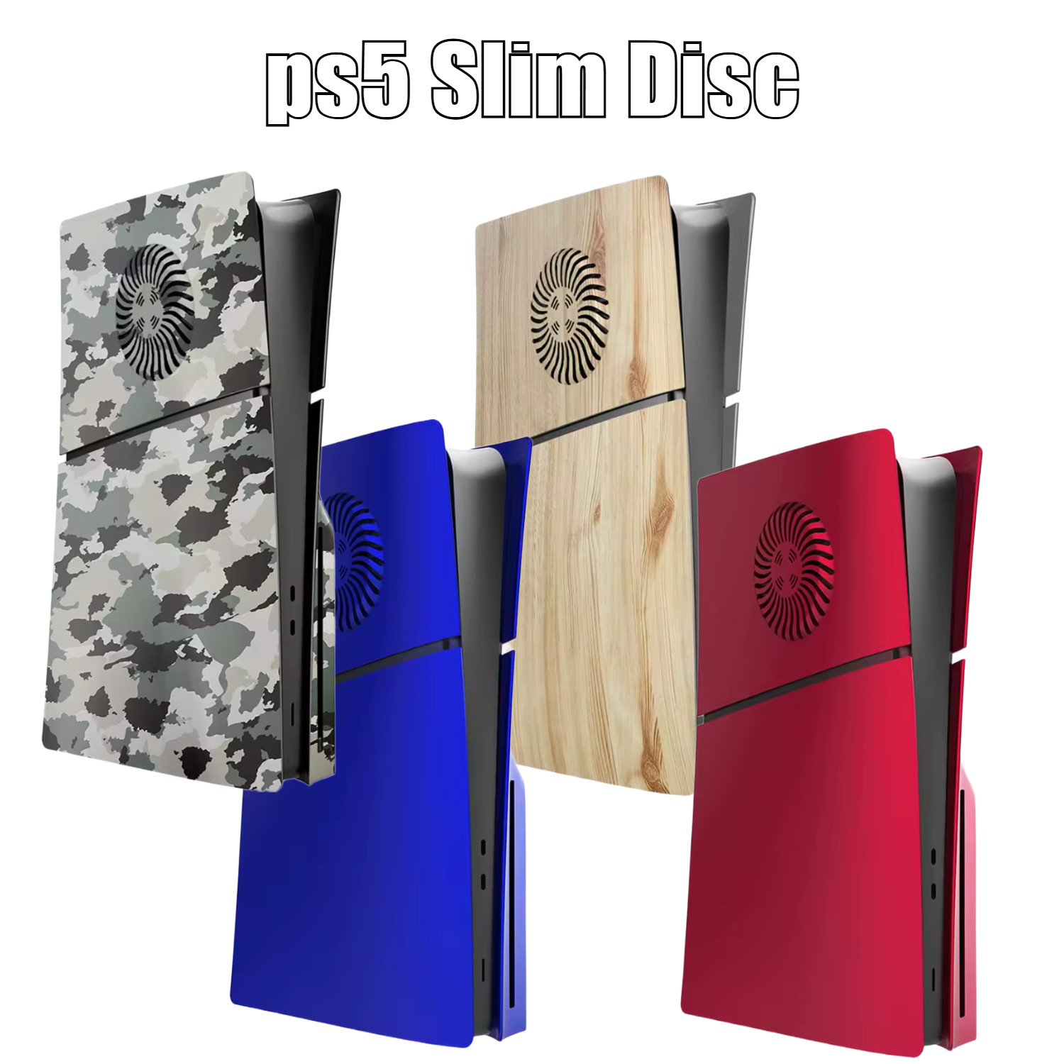 PS5 Faceplate Cover for PlayStation 5 SLIM Disc w/FAN Edition Choose Color!