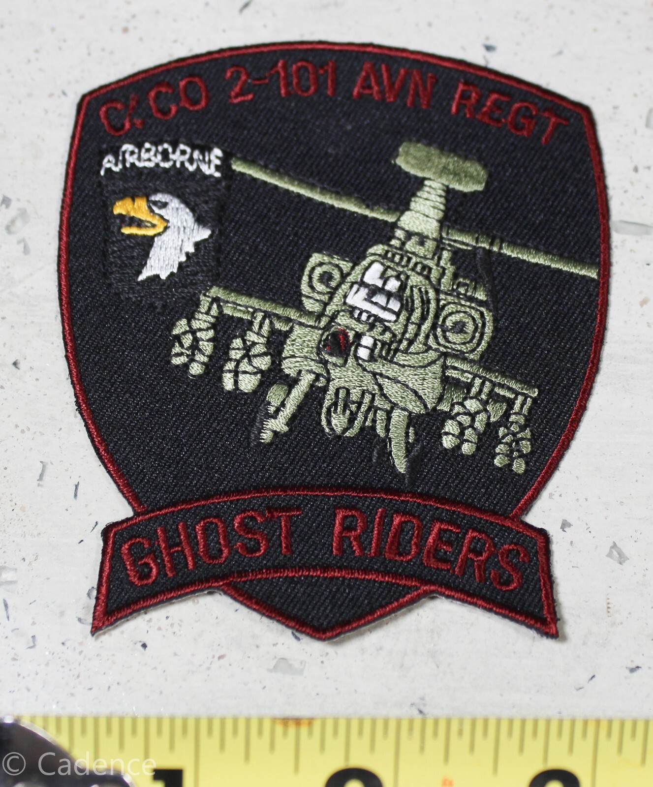 US Desert Storm 101st Airborne C 2-101 R Aviation Helicopter Squadron Patch A23