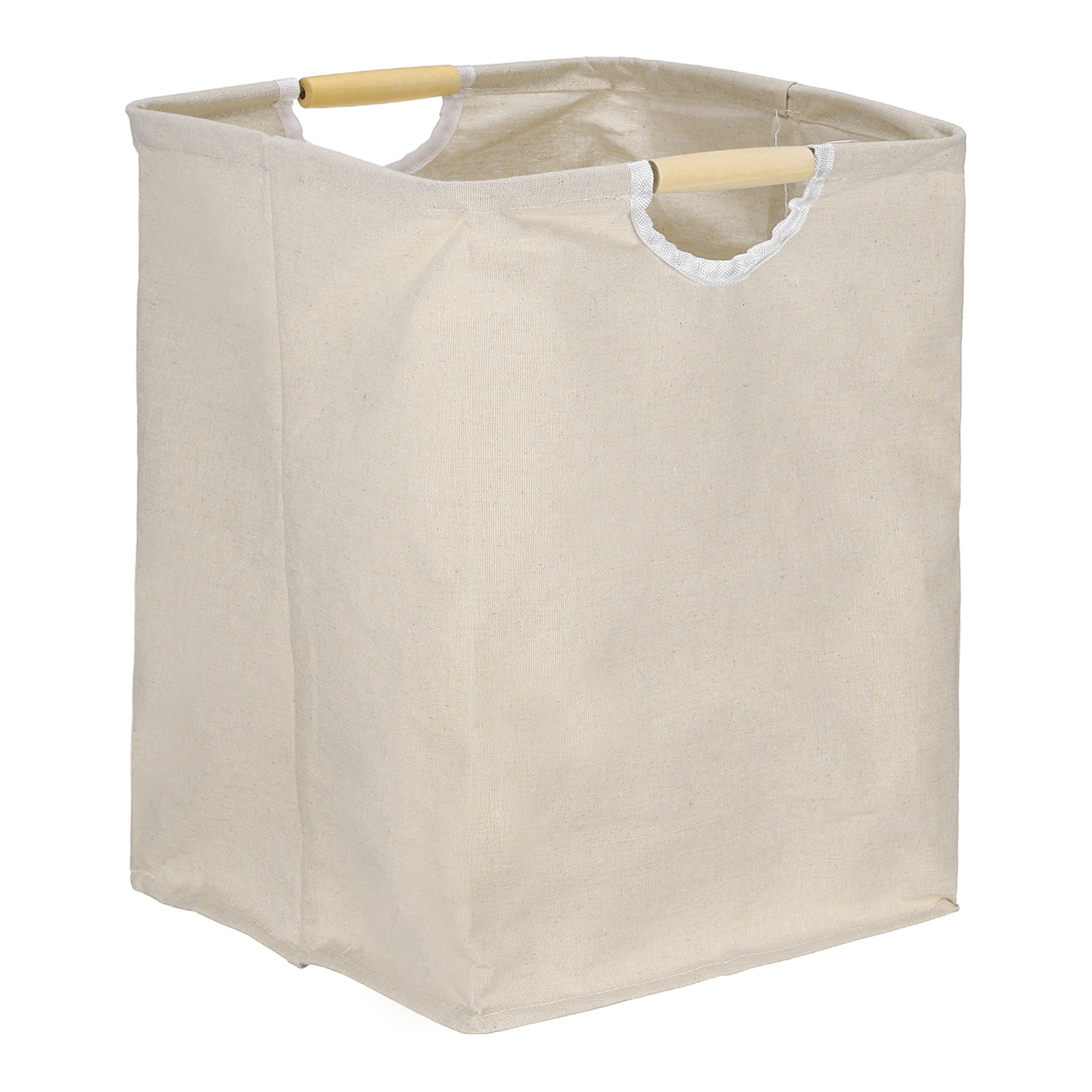 11.8 x 11.8 x 15.7" Large Laundry Basket, Foldable Laundry Hamper, Beige
