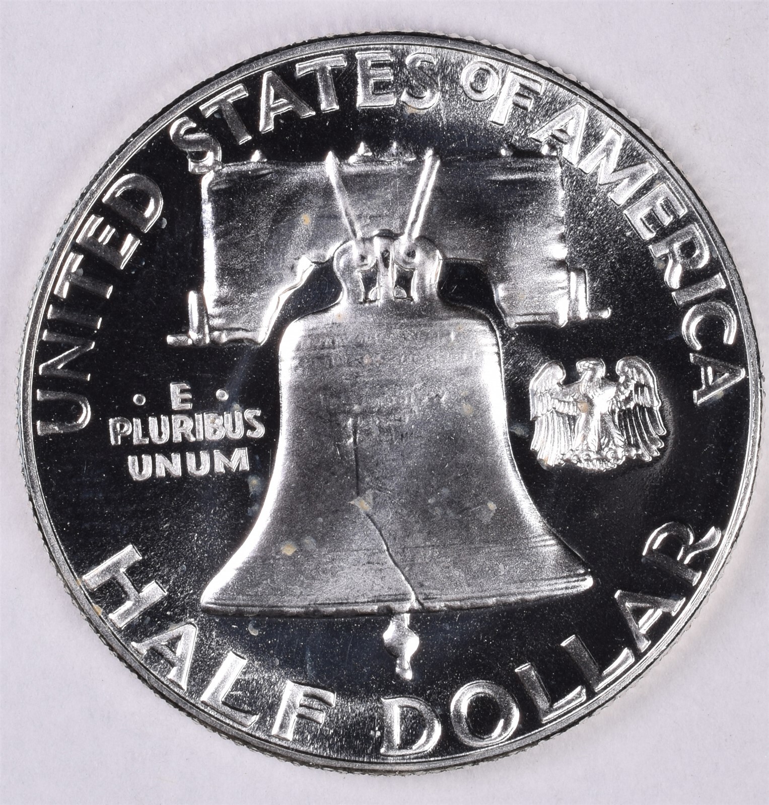 1956 Franklin Silver Half Dollar Proof - DMPL OBVERSE!!!