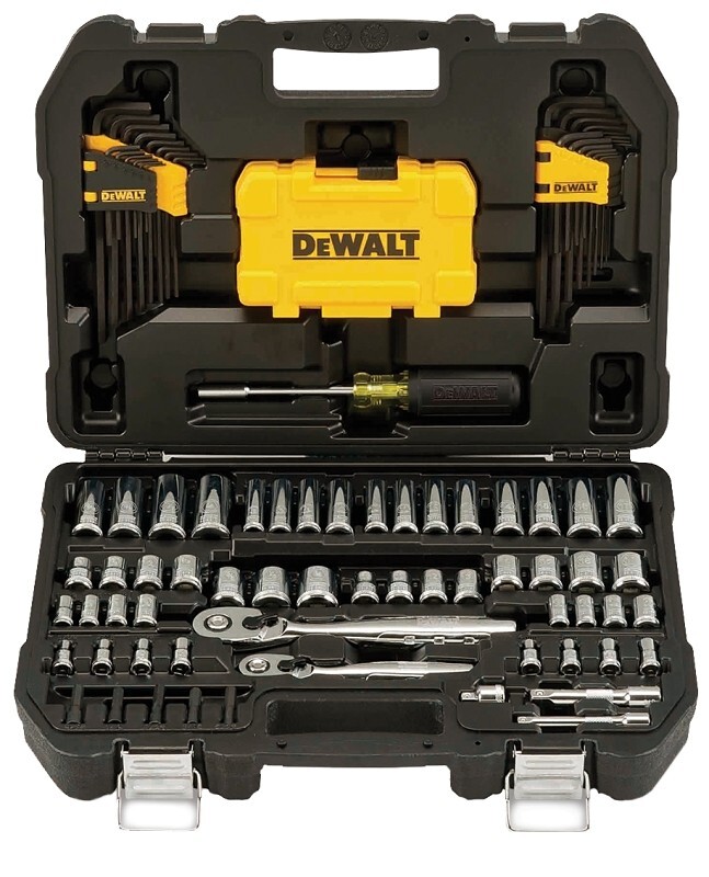 DEWALT 108 PIECE MECHANICS TOOL KIT DWMT73801 WITH CASE BRAND NEW 7515000