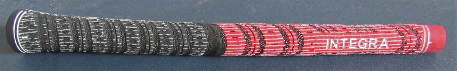 Integra Dual Compound Red/Black Full Cord Golf Grip - 60R - Standard - 54g