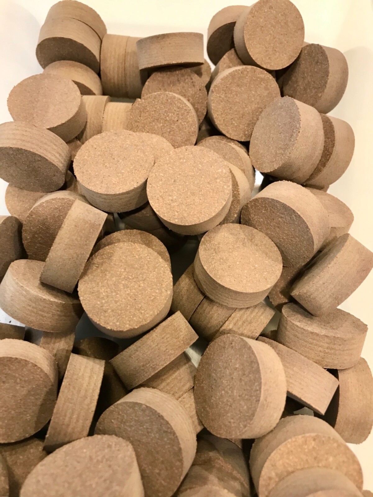 Cork Rings, Premium  Brown Rubberized 1/2" Solid, 100 Rings, Free U.S. shipping!